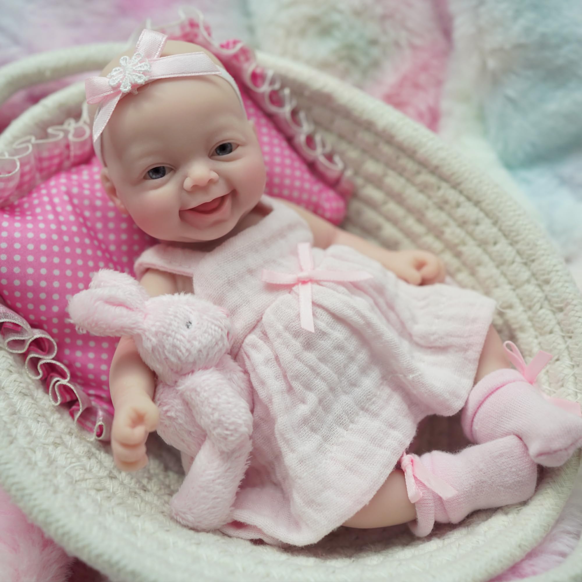 7 Inch Miniature Silicone Full - đánh giá và giá Reborn Baby Doll Silicone Realistic