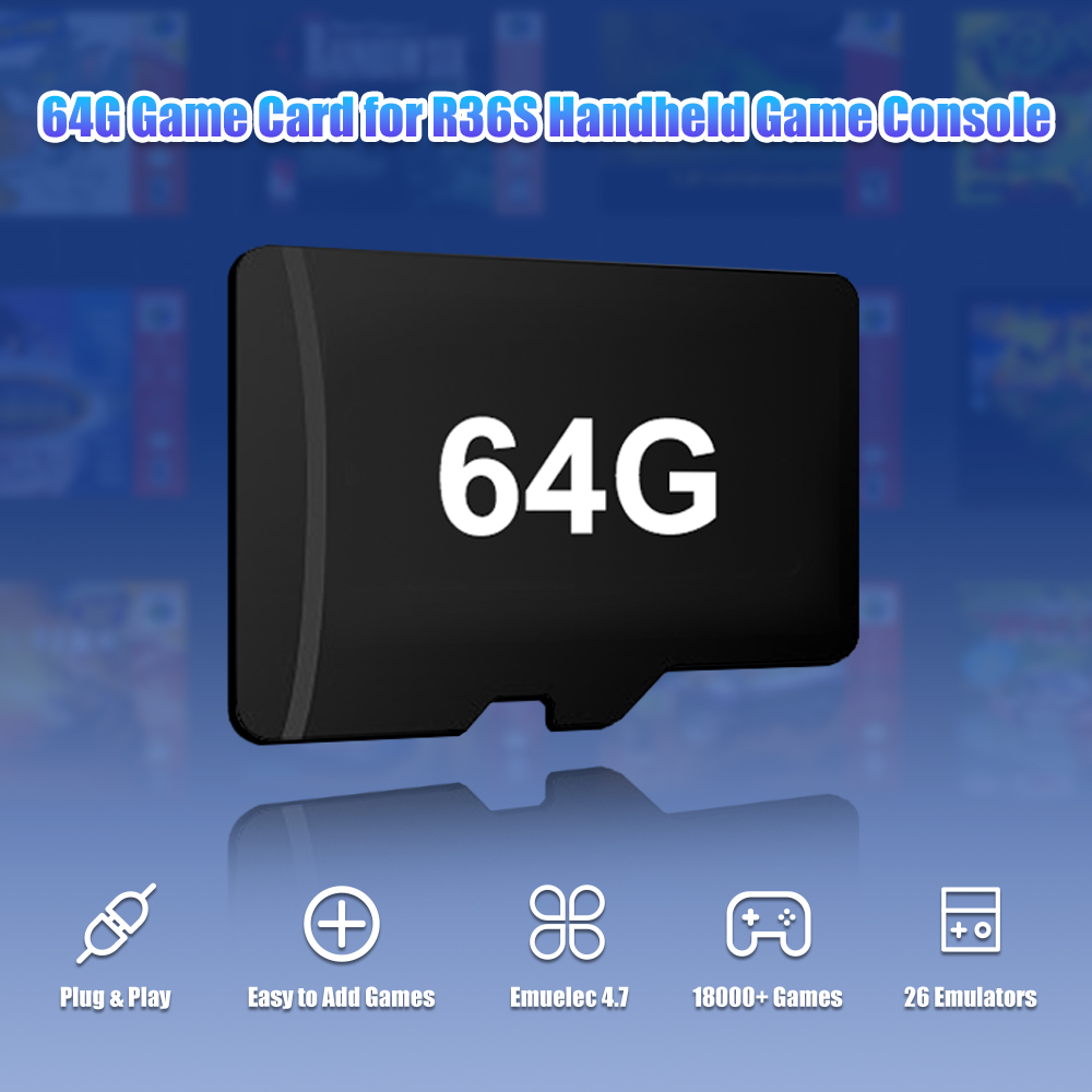 64G Game TF Card for R36S Vide - đánh giá và giá Retro Handheld Game Console R36S