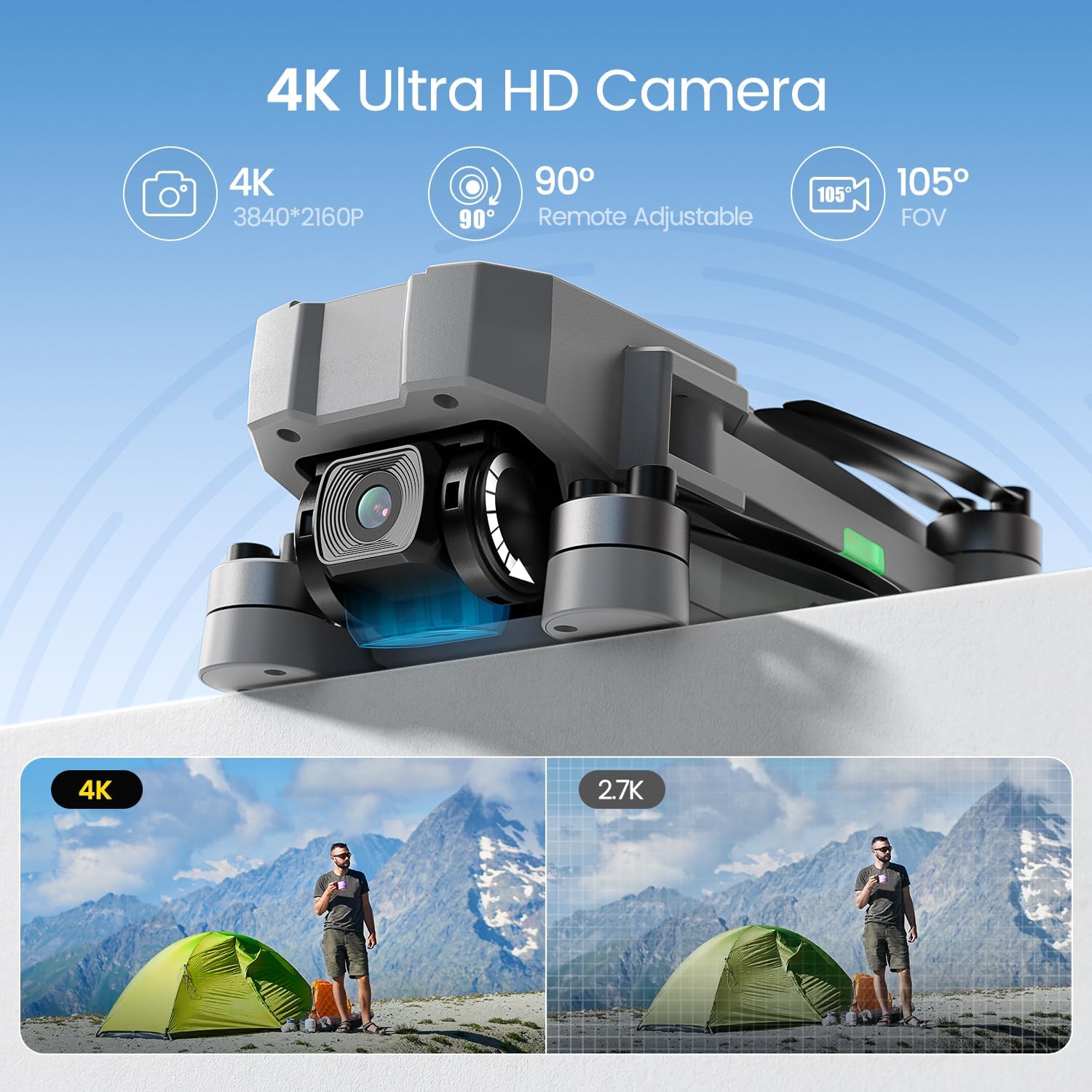 Drones Camera Adults 4k Under  - đánh giá và giá Fpv Brushless Rc Drone 4K