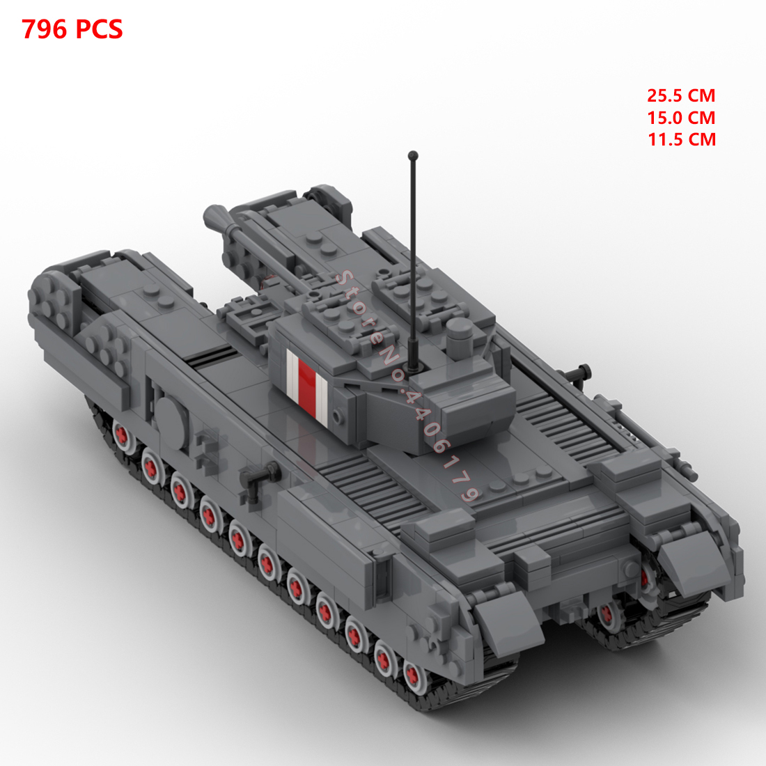 Nóng Quân Sự Thời Thế Chiến Th - đánh giá và giá Lego Compatible Military Tank