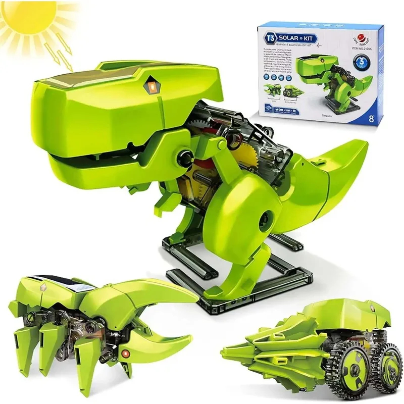 3-in-1 Solar Robot Kit, Dinosa - đánh giá và giá Stem Solar Robot Kit For Kids