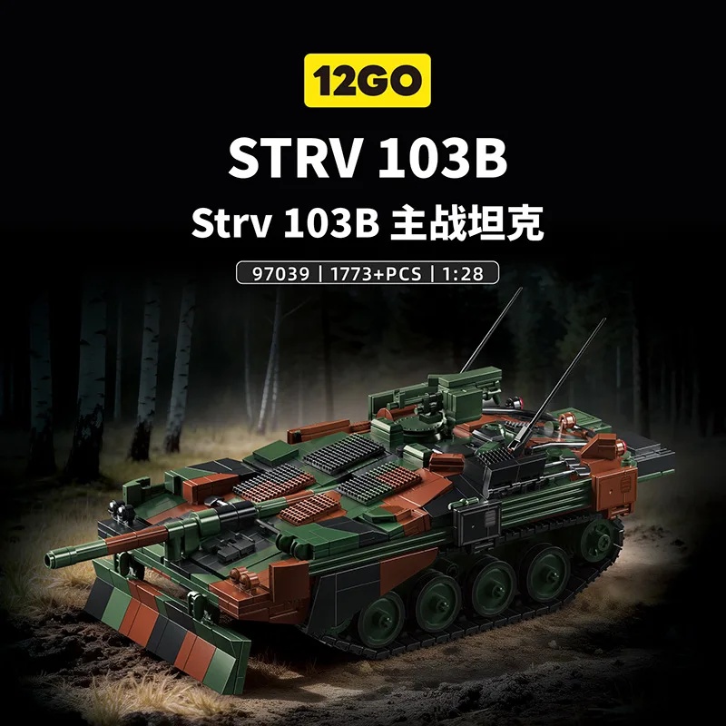 Swedish STRV103B Tank Military - đánh giá và giá Lego Compatible Military Tank