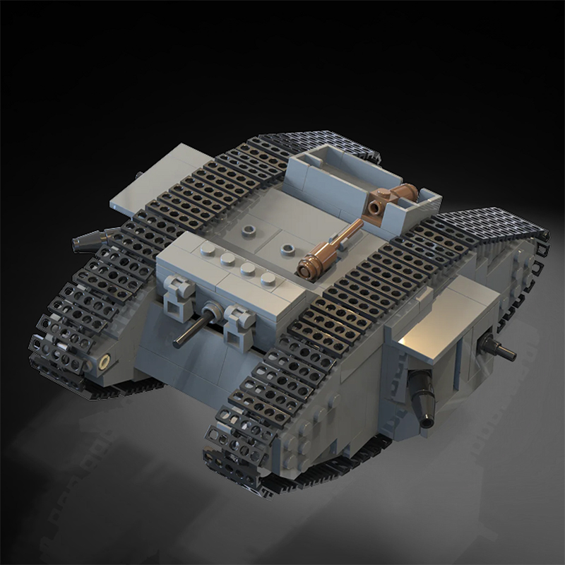 MOC WW1 Germany Military A7V C - đánh giá và giá Lego Compatible Military Tank